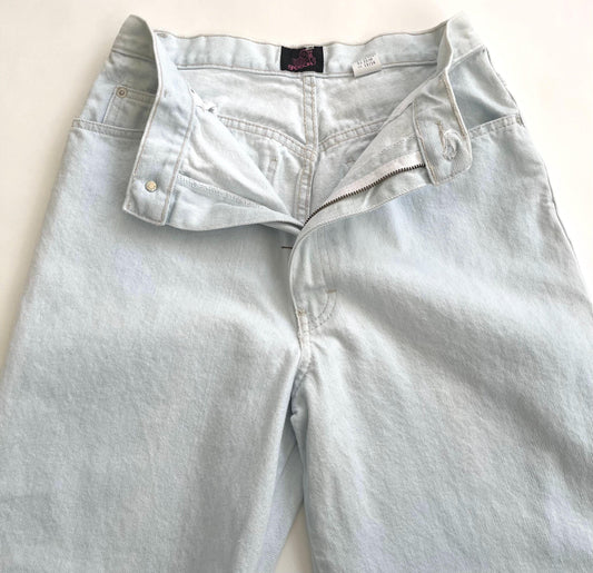 80s Vintage Sasson Jeans Light Wash Mom Jean High Waist Womens Denim
