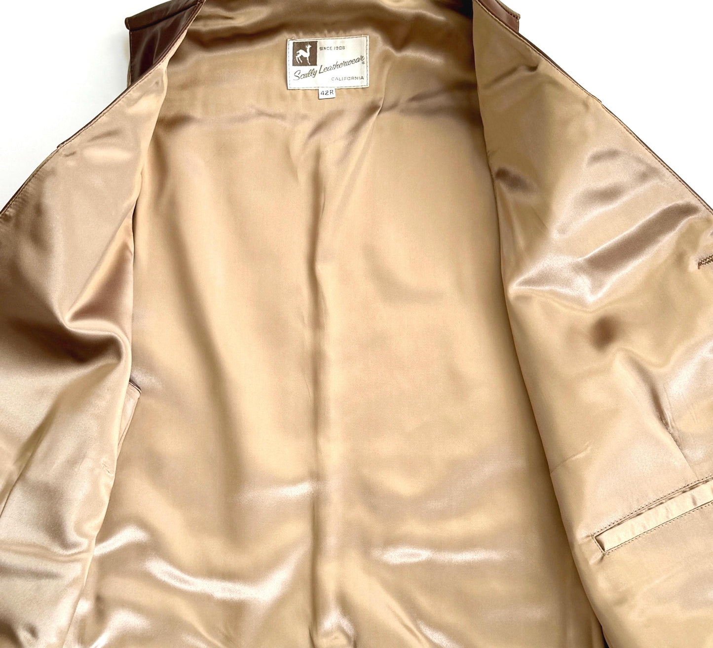 Brown Leather Western Vest Vintage 60s 70s Scully Westernwear California Mens Cowboy Vest
