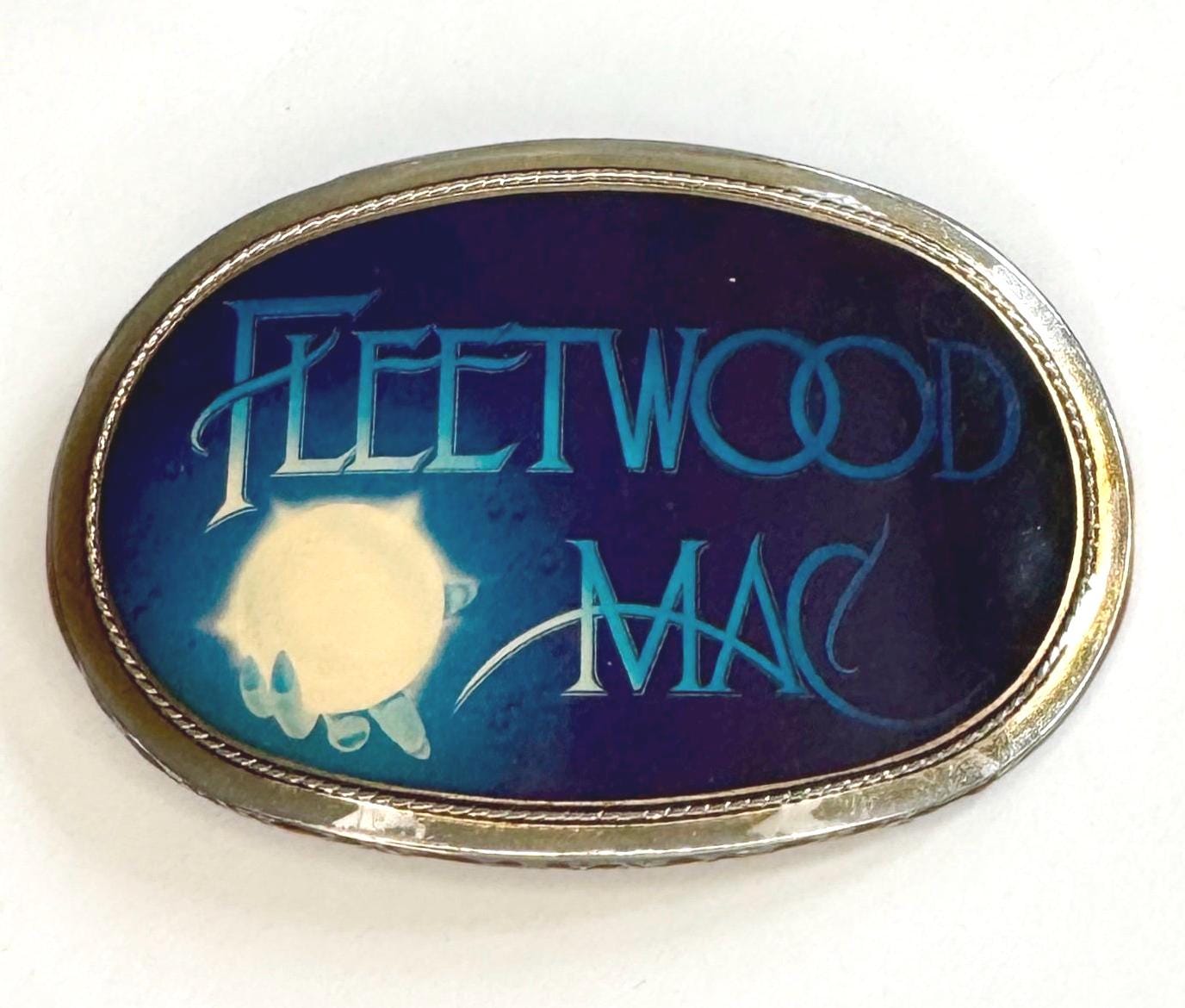 Vintage 1977 Fleetwood Mac Pacifica Rumors Crystal Ball Buckle Rock Memorabilia Collectible