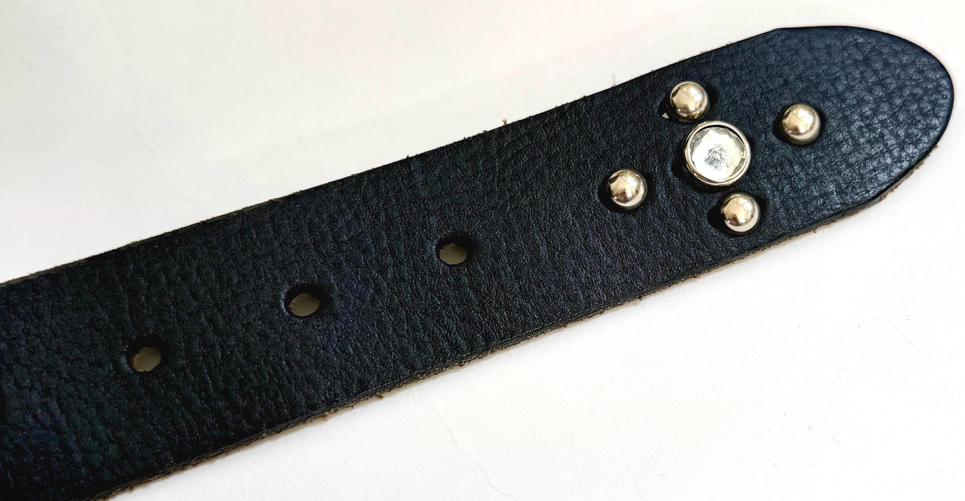Vintage Harley Davidson Black Studded Belt Made in USA Size 32