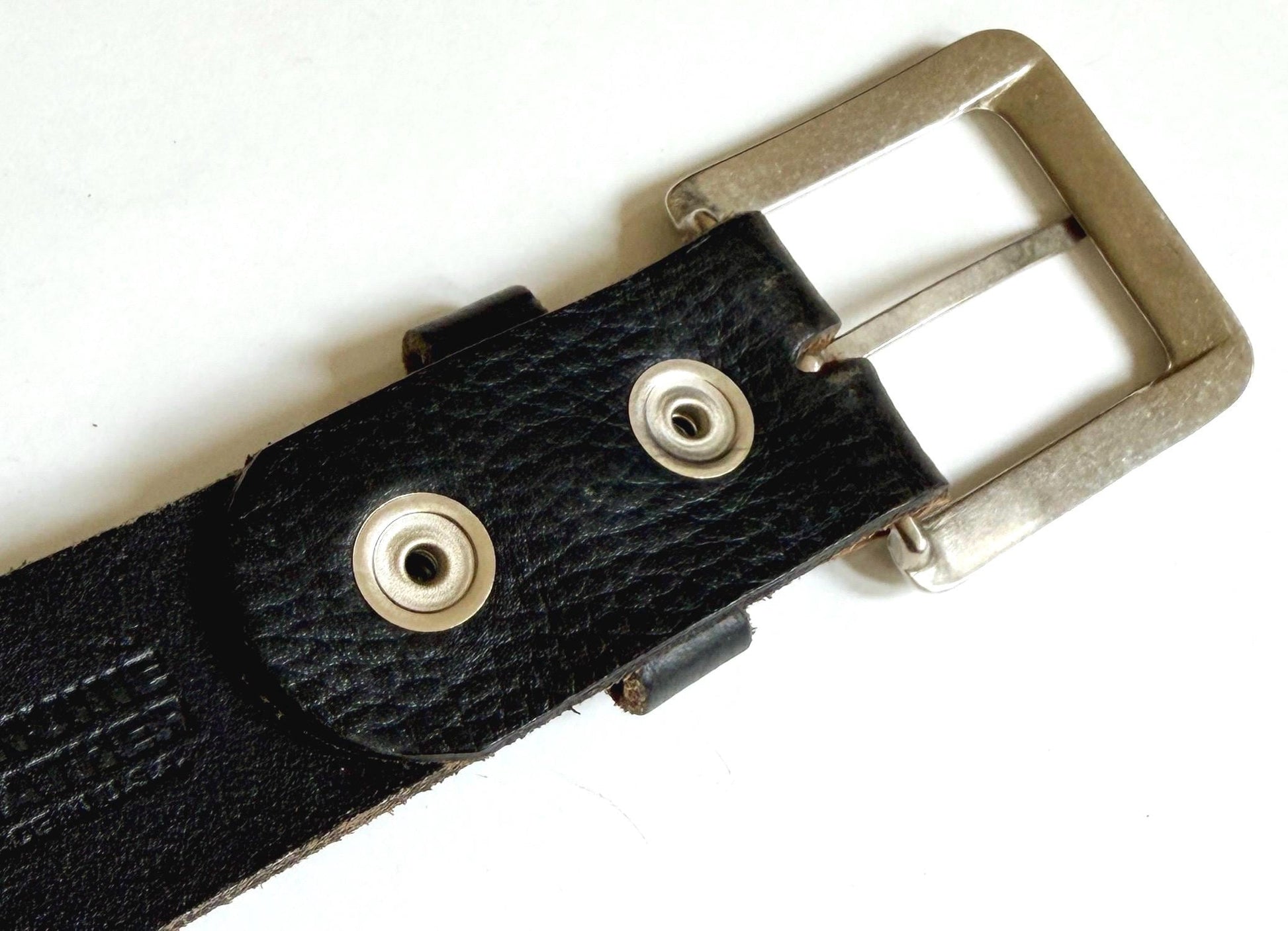 Vintage Harley Davidson Black Studded Belt Made in USA Size 32