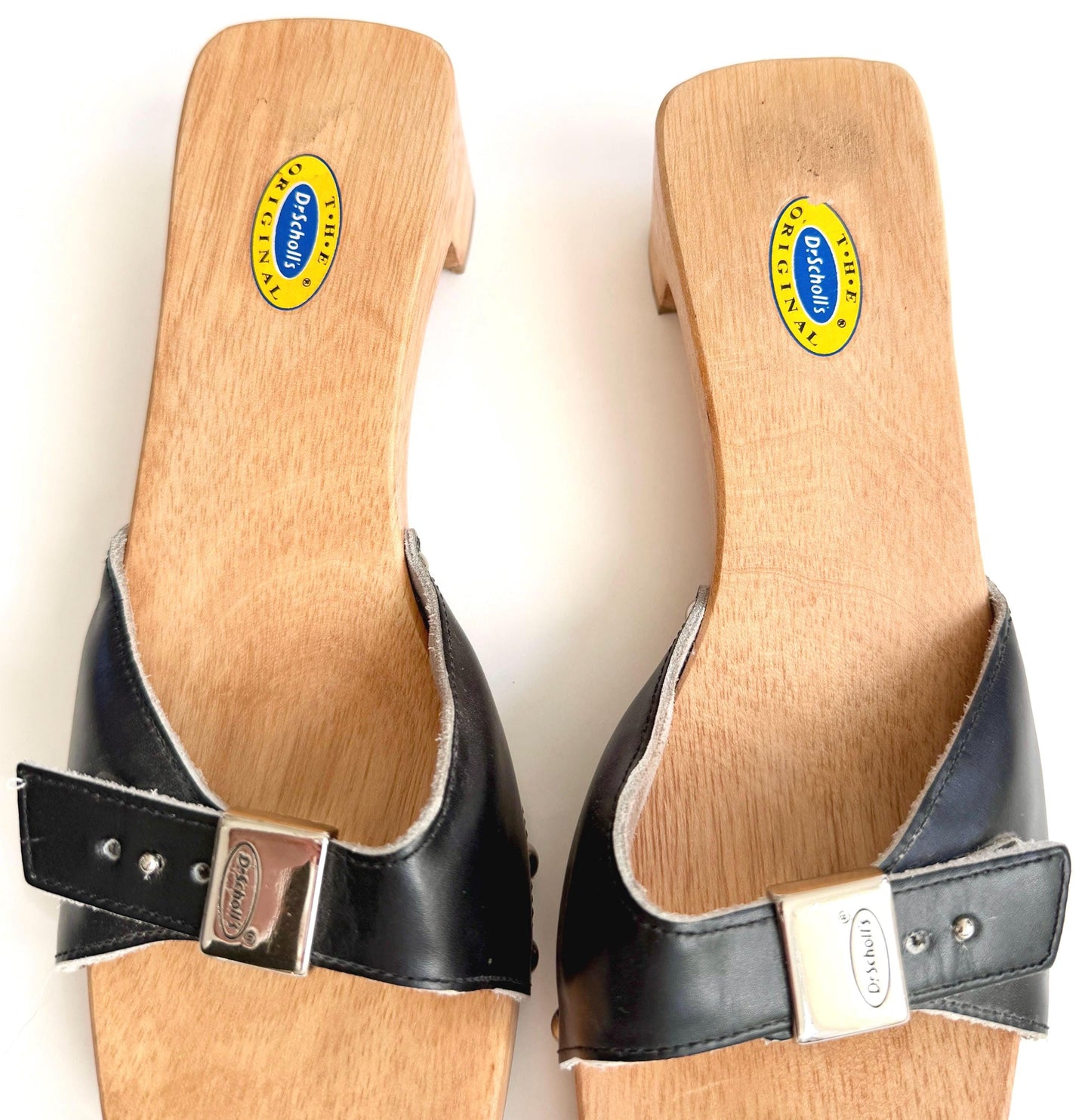 Vintage Dr. Scholl's Sandals Clogs Slides Made in Brazil Size 7M