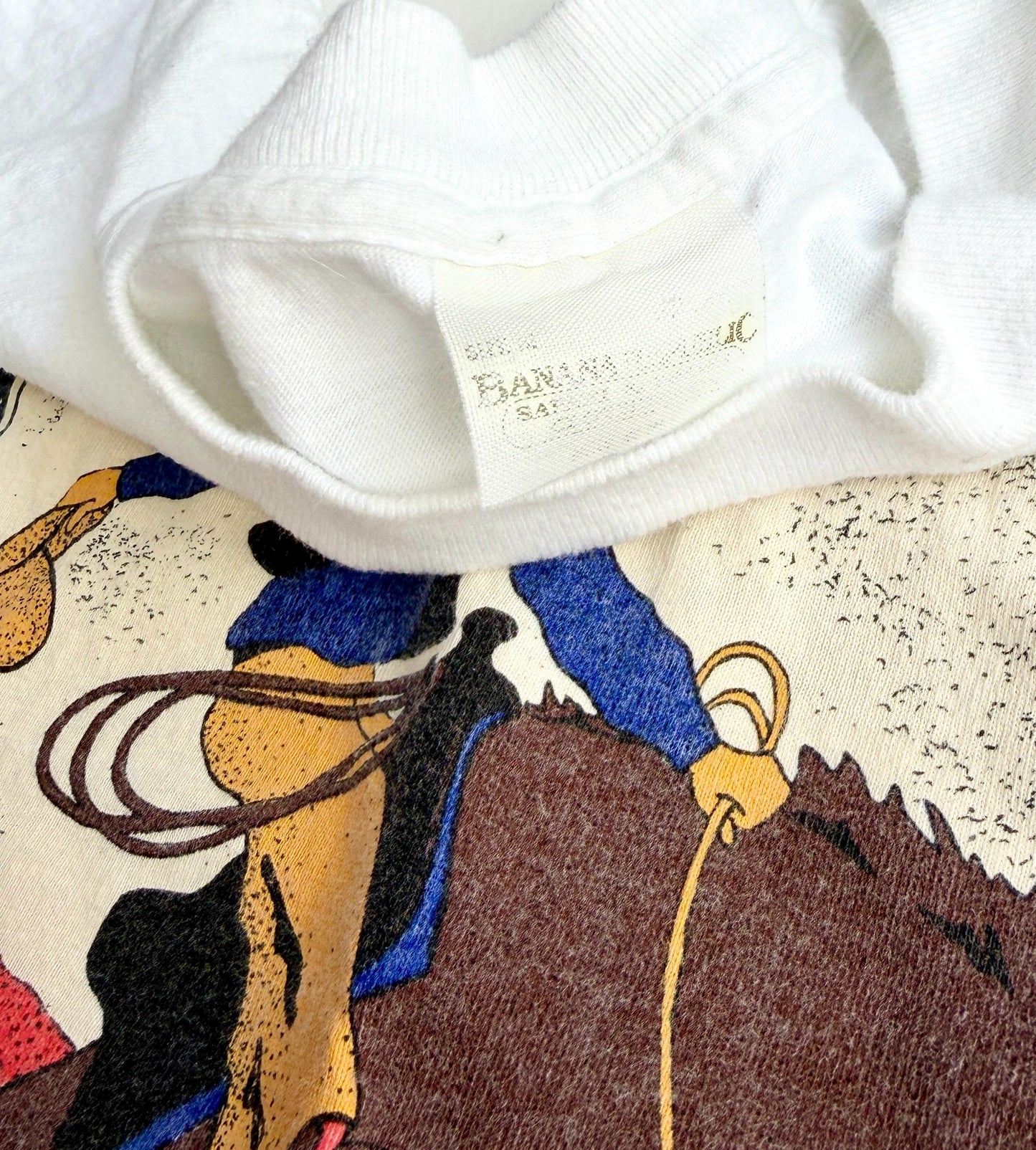 Vintage Banana Republic Graphic Tee Rodeo Cowboy Tshirt