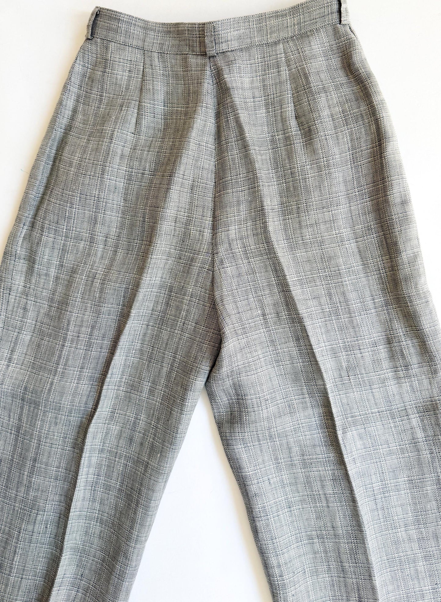 Vintage Calvin Klein High Waist Trousers 70s/80s Minimalist Woven Pants