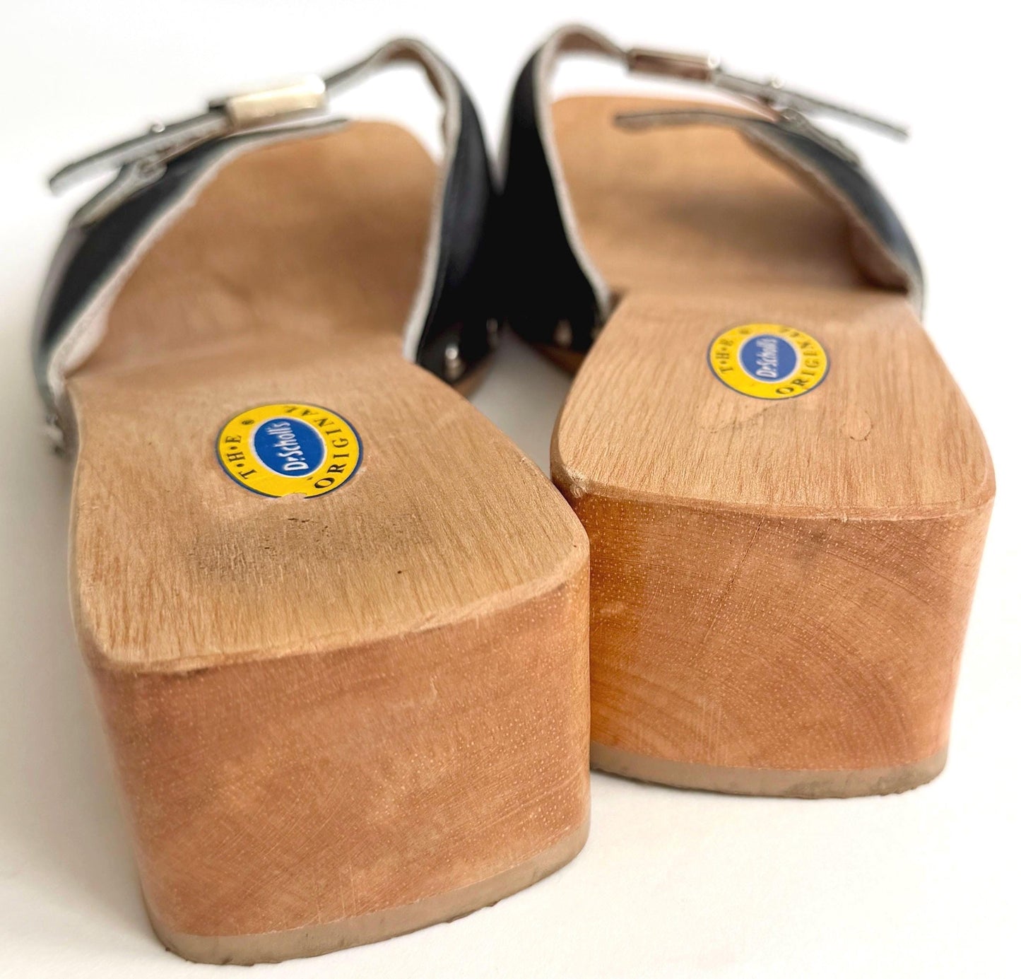 Vintage Dr. Scholl's Sandals Clogs Slides Made in Brazil Size 7M