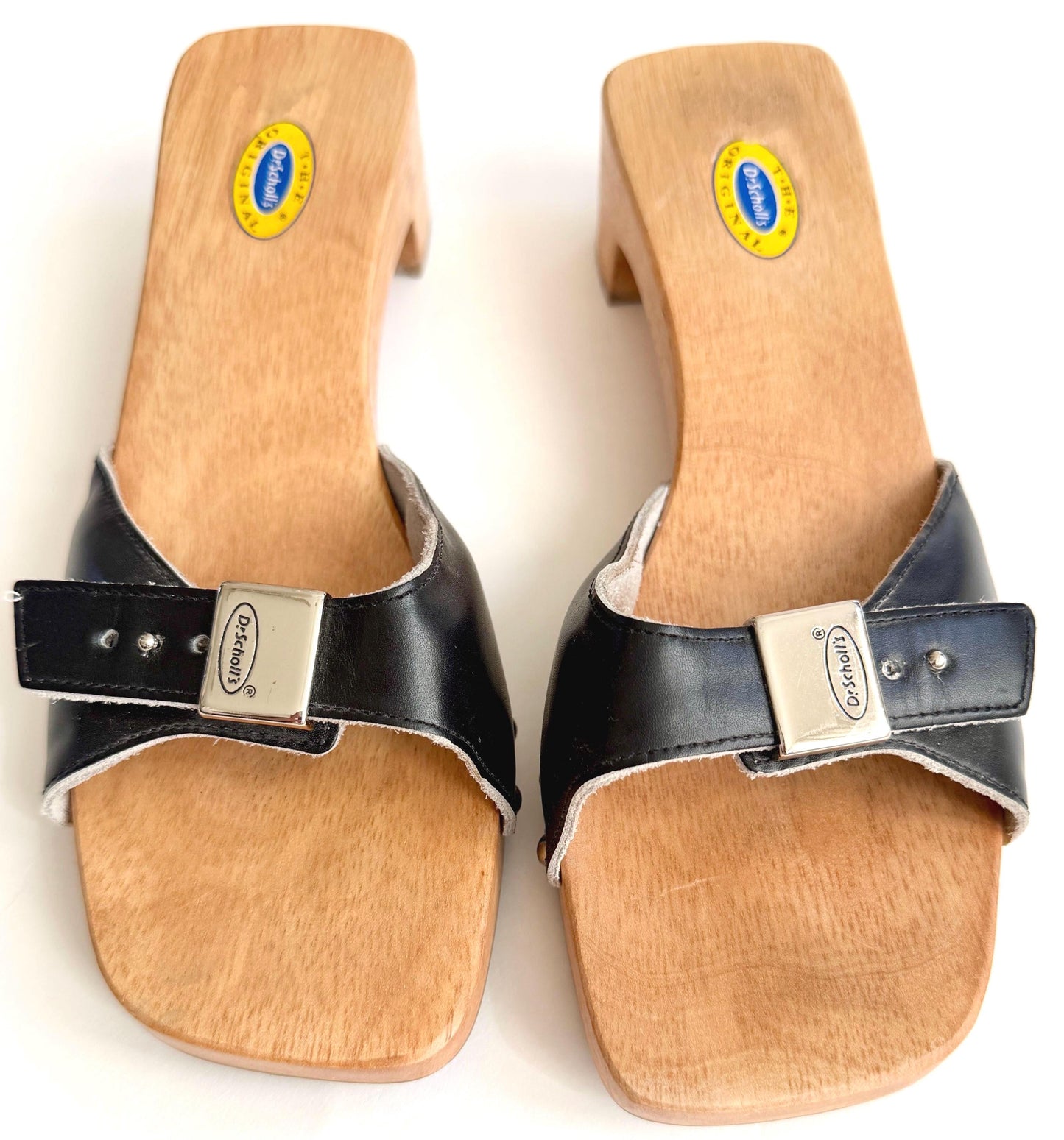Vintage Dr. Scholl's Sandals Clogs Slides Made in Brazil Size 7M
