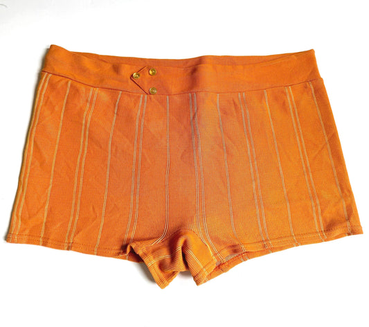 Vintage Mens Swim Trunks Retro 50s 60s Catalina Martin USA Striped Orange